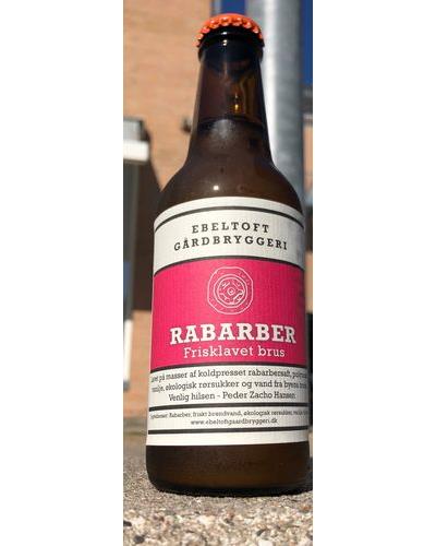 Ebeltoft Gårdbryggeri rabarberbrus 25 cl.